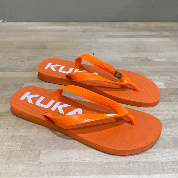 Havaianas Unisex Adult Brazil Flip Flops Orange W:9/10 M: 8 EUR: 41/42 - Picture 4 of 9